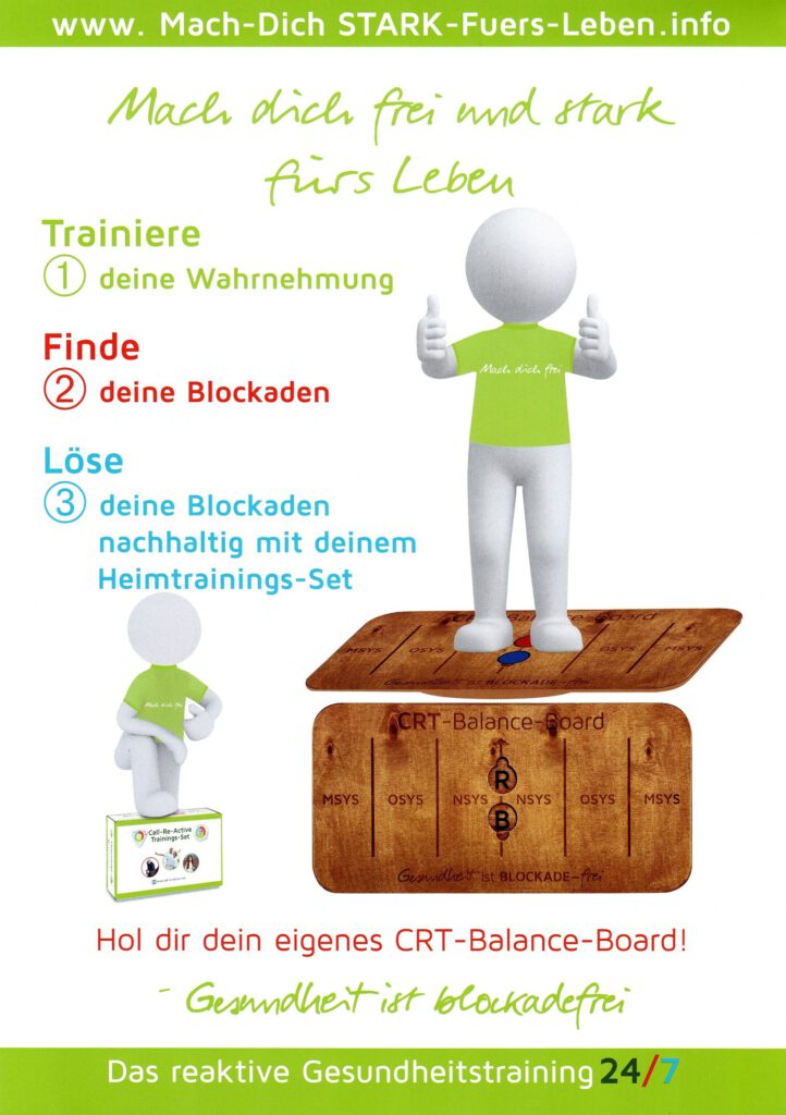 Cell-Re-Active-Training Augsburg, Zellen trainieren mit dem CRT-Balance-Board