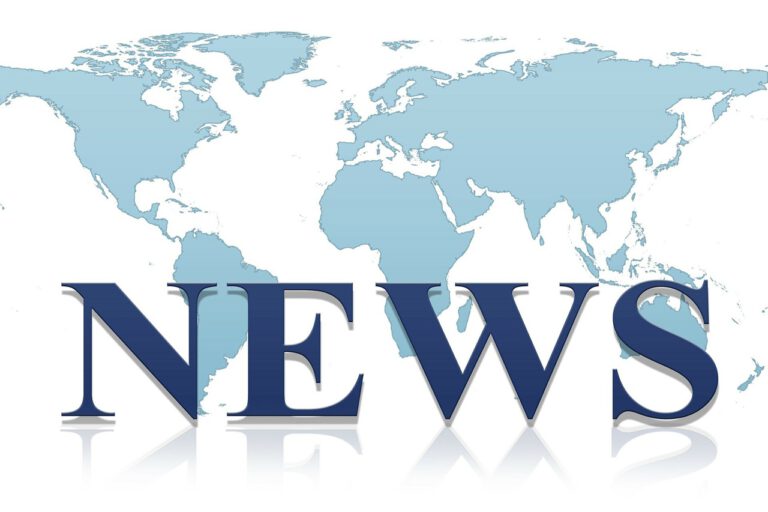 Das Bild zeigt eine Weltkarte und in großen Lettern steht davor das Wort: NEWS.
